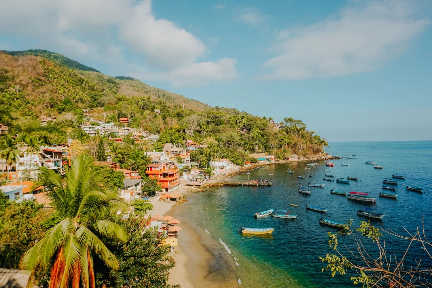 Get into one of the most beautiful beaches of Banderas Bay.